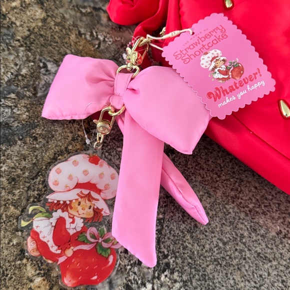 Whatever! Makes You Happy Strawberry Shortcake Strawberry Crossbody Bag SCENTED - Picture 2 of 4